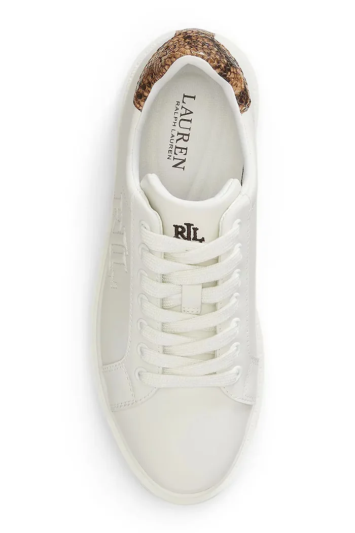 Lauren Ralph Lauren Ainsley маратонки дамски от кожа бели 802P15844001