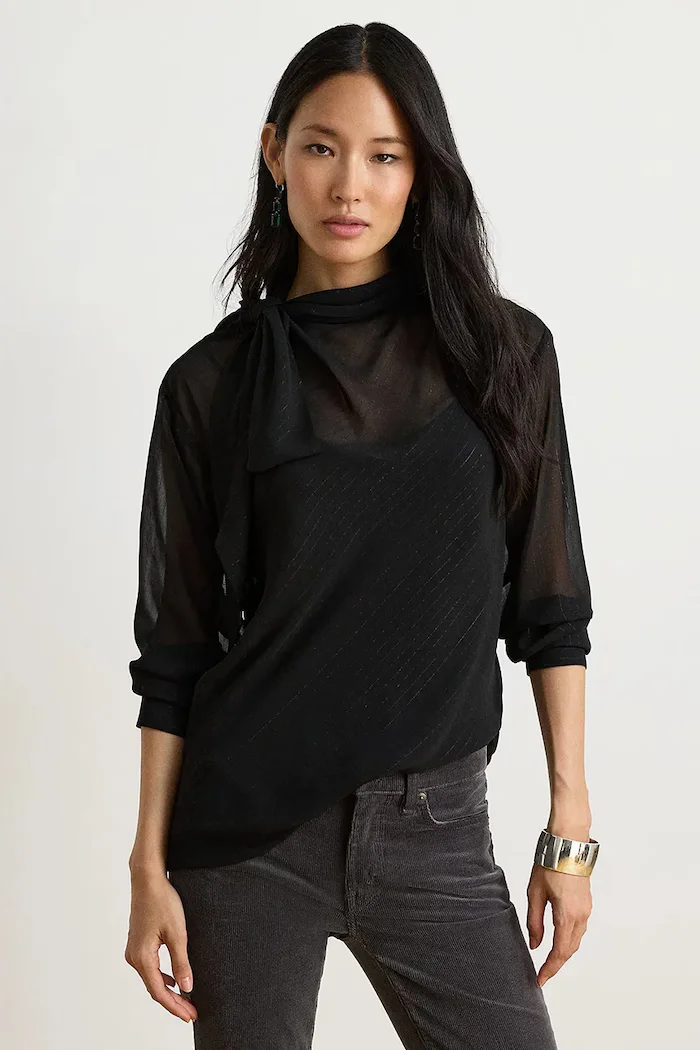 Lauren Ralph Lauren блуза дамска черна 200B27617