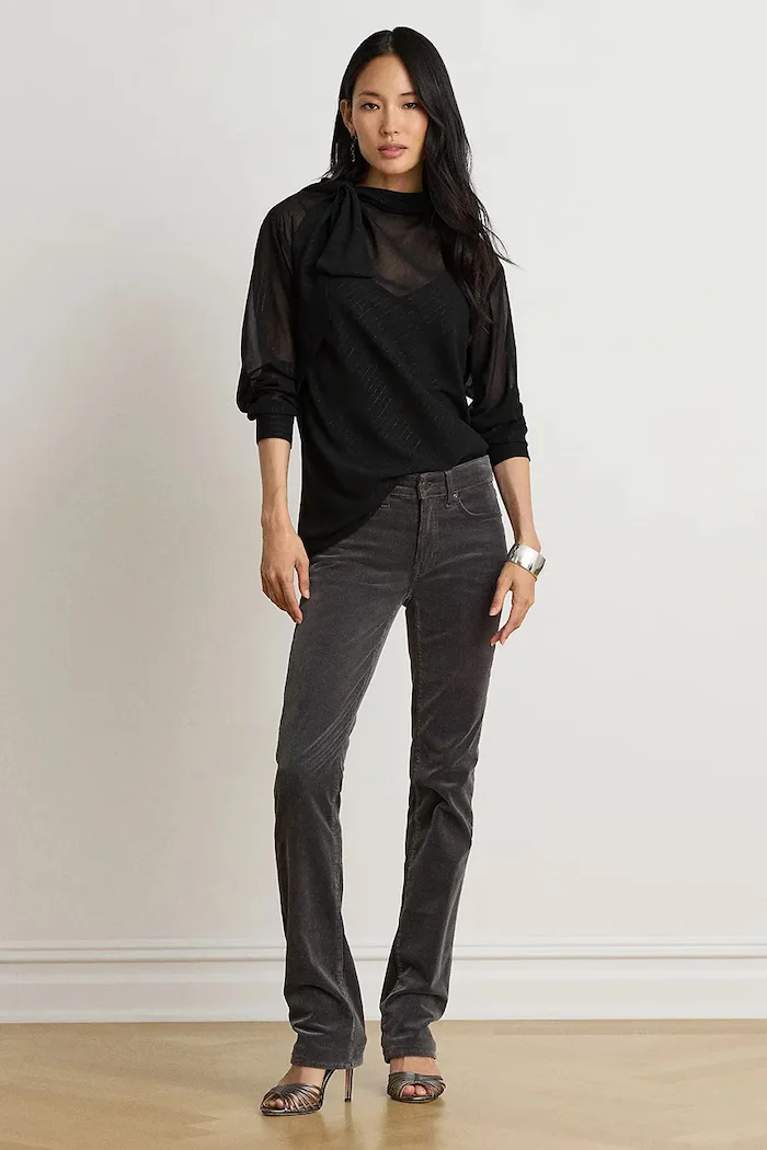 Lauren Ralph Lauren блуза дамска черна 200B27617