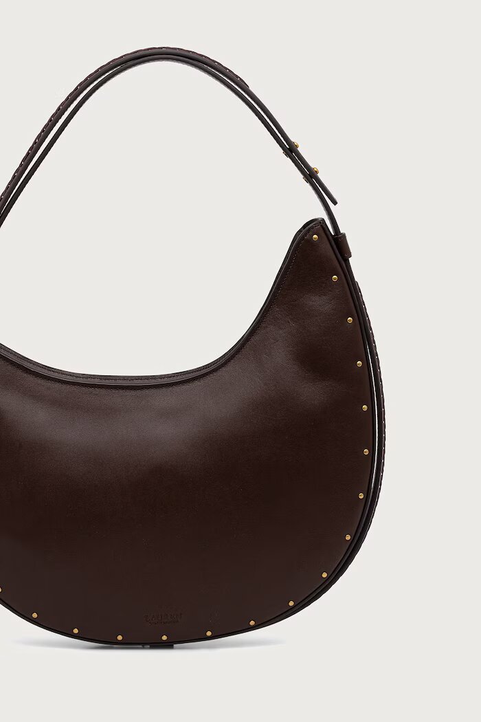 Lauren Ralph Lauren чанта дамска от кожа кафява 431P18660