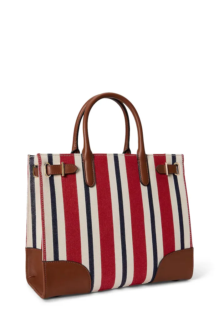 Lauren Ralph Lauren чанта tote дамска червена 431P10509