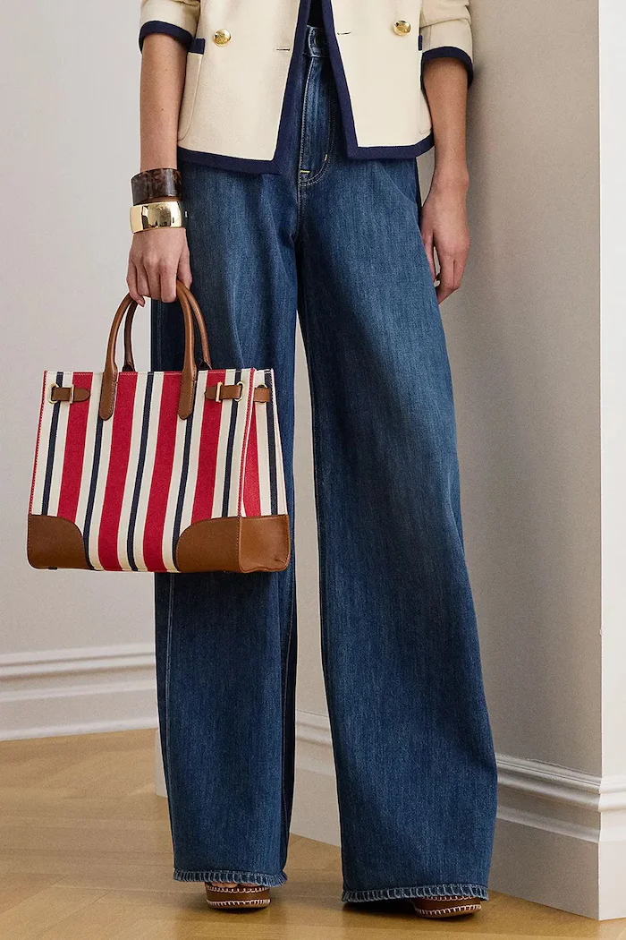 Lauren Ralph Lauren чанта tote дамска червена 431P10509