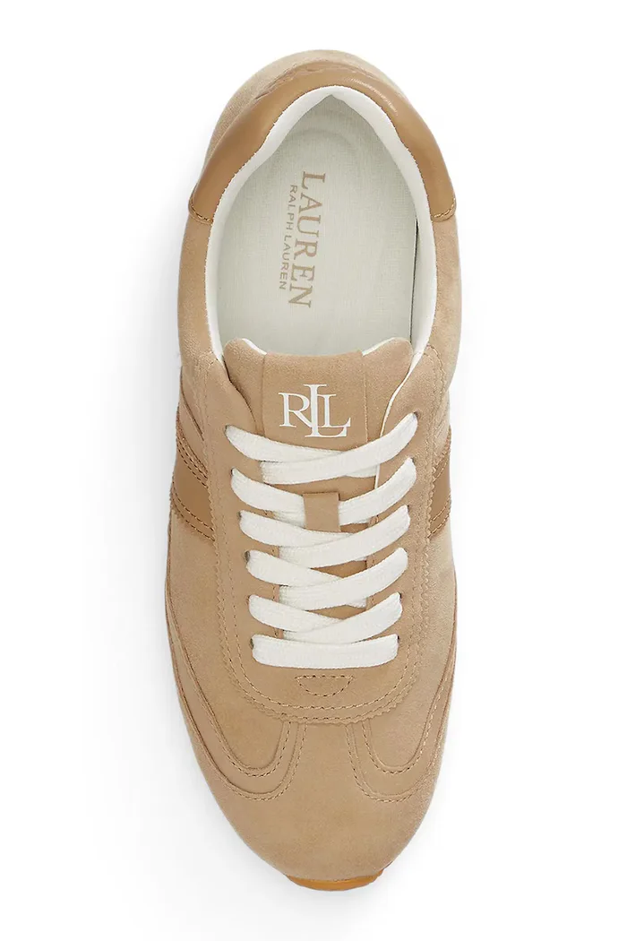 Lauren Ralph Lauren Dani Lw Prfl маратонки дамски от велур бежови 802P15837001