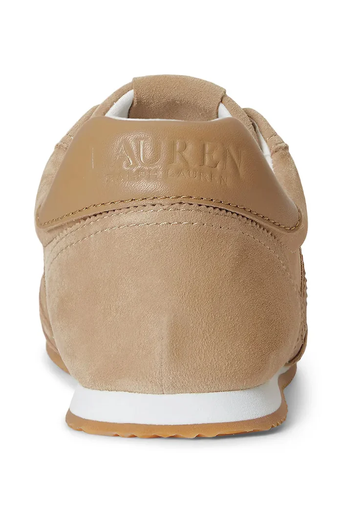 Lauren Ralph Lauren Dani Lw Prfl маратонки дамски от велур бежови 802P15837001