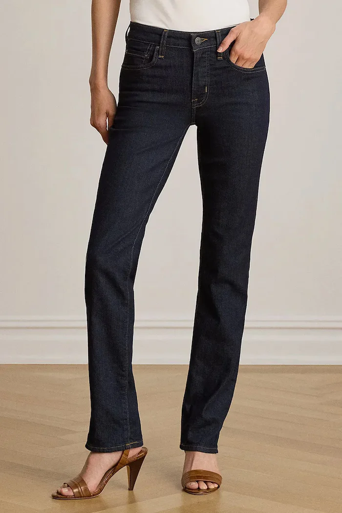 Lauren Ralph Lauren дънки регулярни дамски тъмносини 200B27742