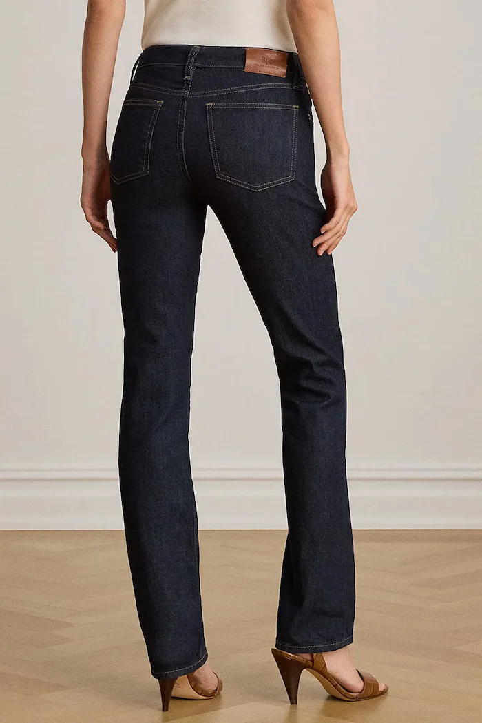 Lauren Ralph Lauren дънки регулярни дамски тъмносини 200B27742