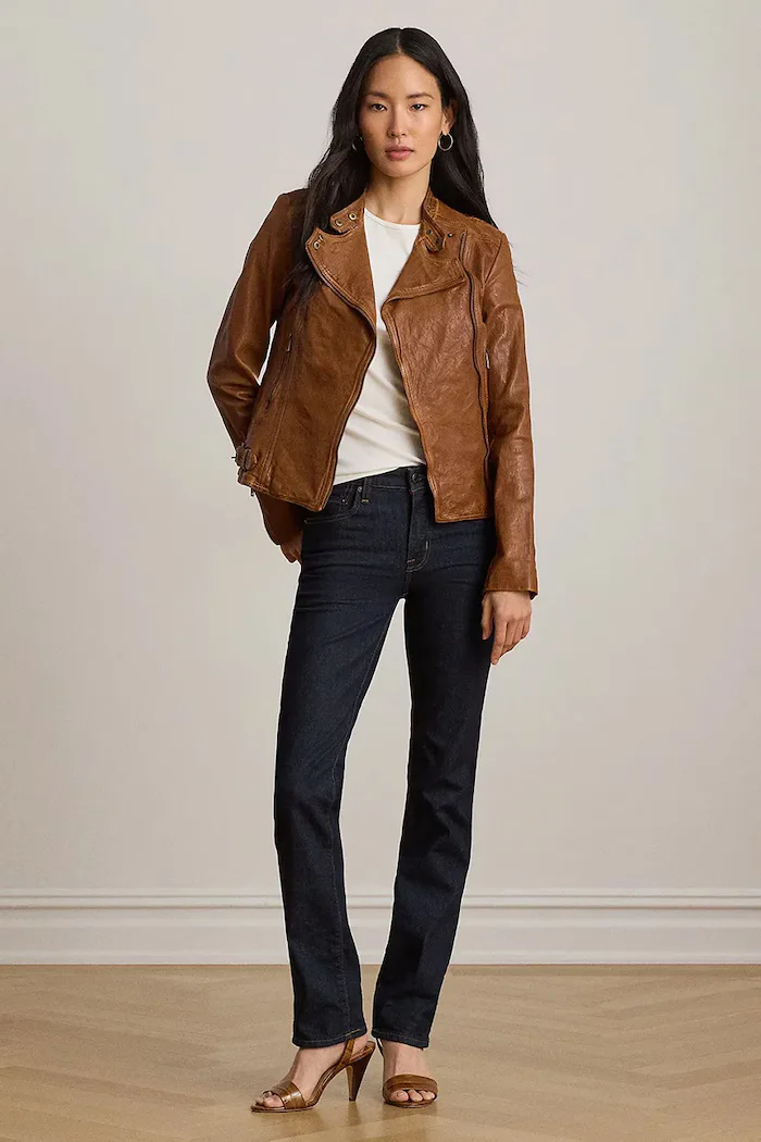 Lauren Ralph Lauren дънки регулярни дамски тъмносини 200B27742