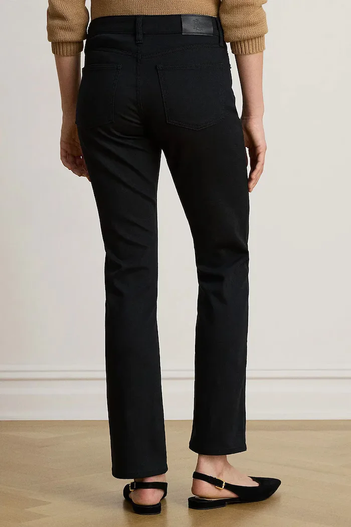 Lauren Ralph Lauren дънки straight дамски черни 200B32887