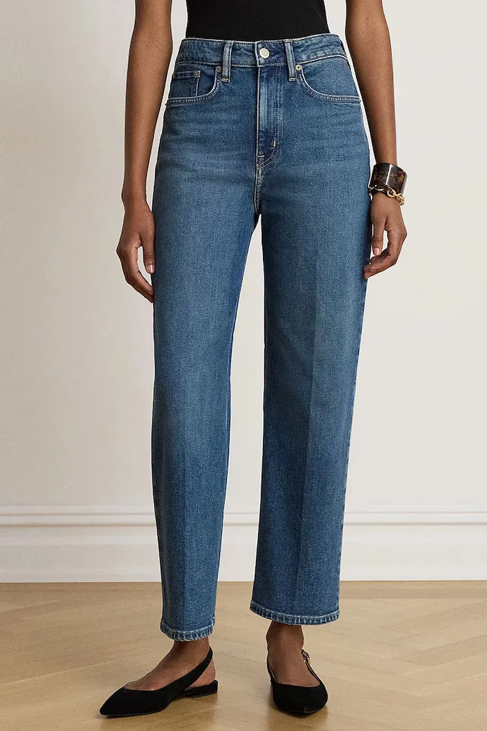 Lauren Ralph Lauren дънки straight дамски сини 200B24169