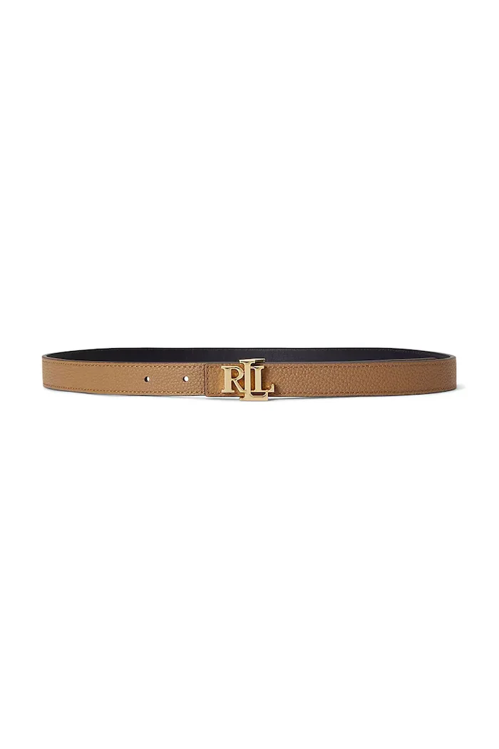 Lauren Ralph Lauren двустранен колан дамски от кожа бежов 412P06811