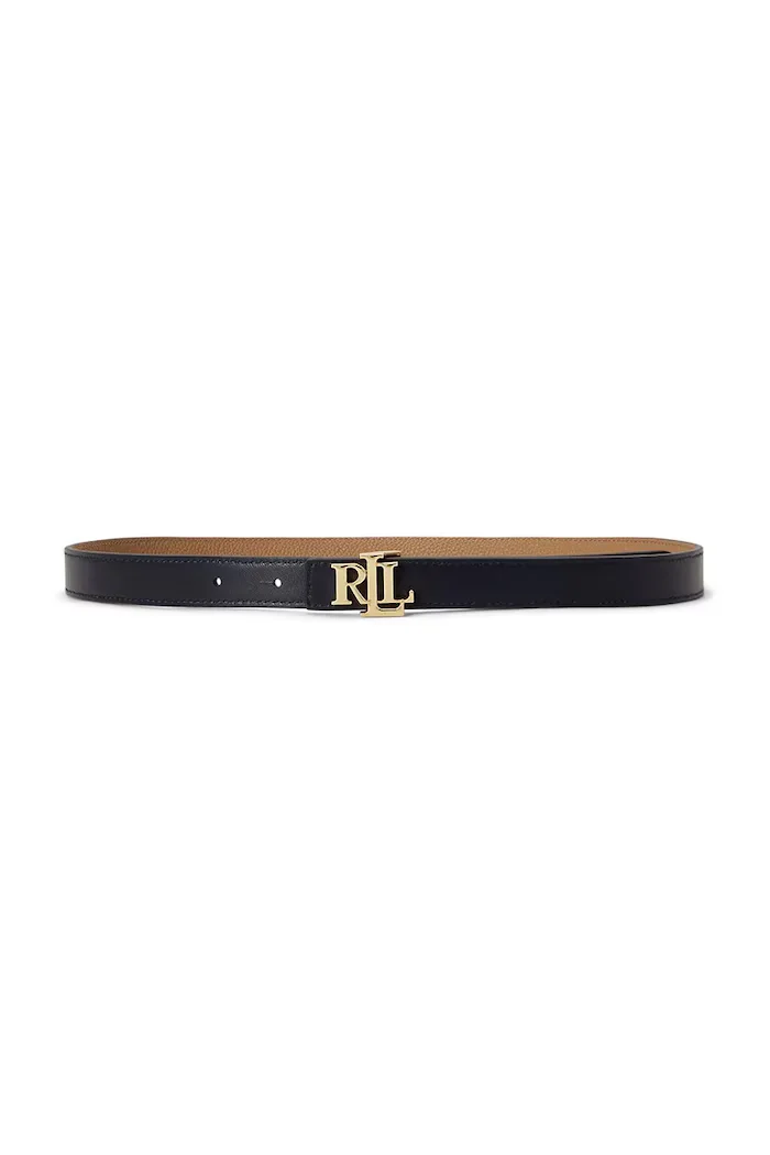 Lauren Ralph Lauren двустранен колан дамски от кожа бежов 412P06811