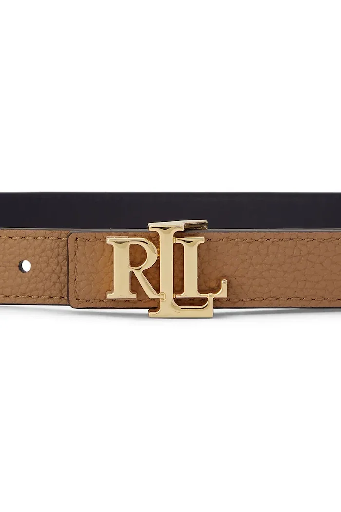 Lauren Ralph Lauren двустранен колан дамски от кожа бежов 412P06811