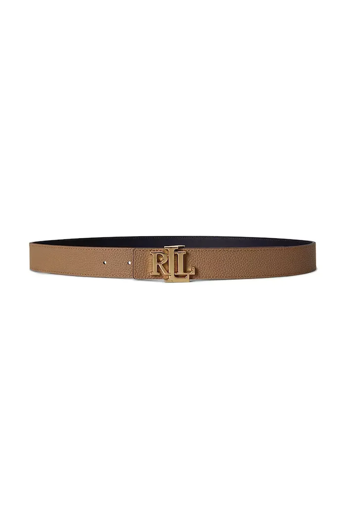 Lauren Ralph Lauren двустранен колан дамски от кожа бежов 412P06812
