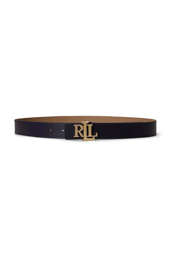 Lauren Ralph Lauren двустранен колан дамски от кожа бежов 412P06812