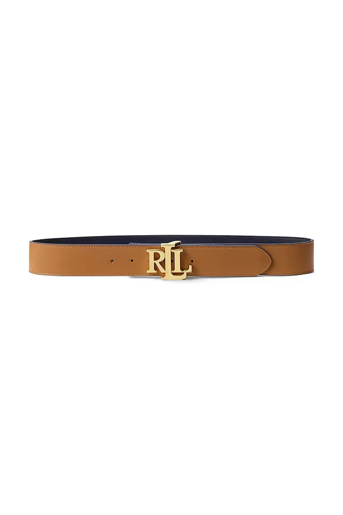 Lauren Ralph Lauren двустранен колан дамски от кожа кафяв 412912041