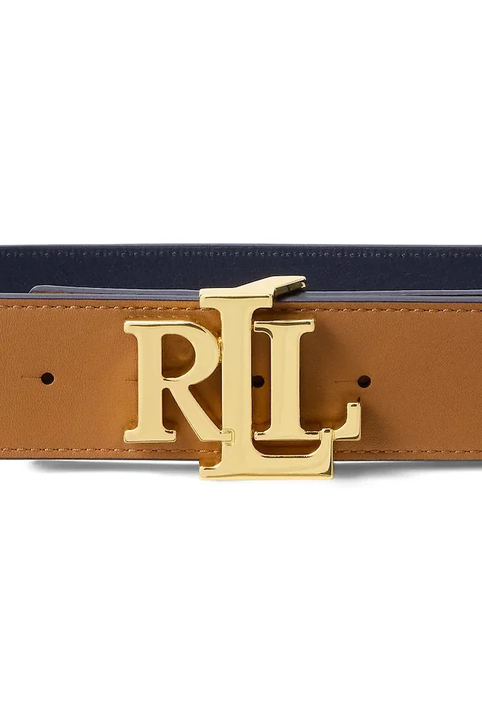 Lauren Ralph Lauren двустранен колан дамски от кожа кафяв 412912041