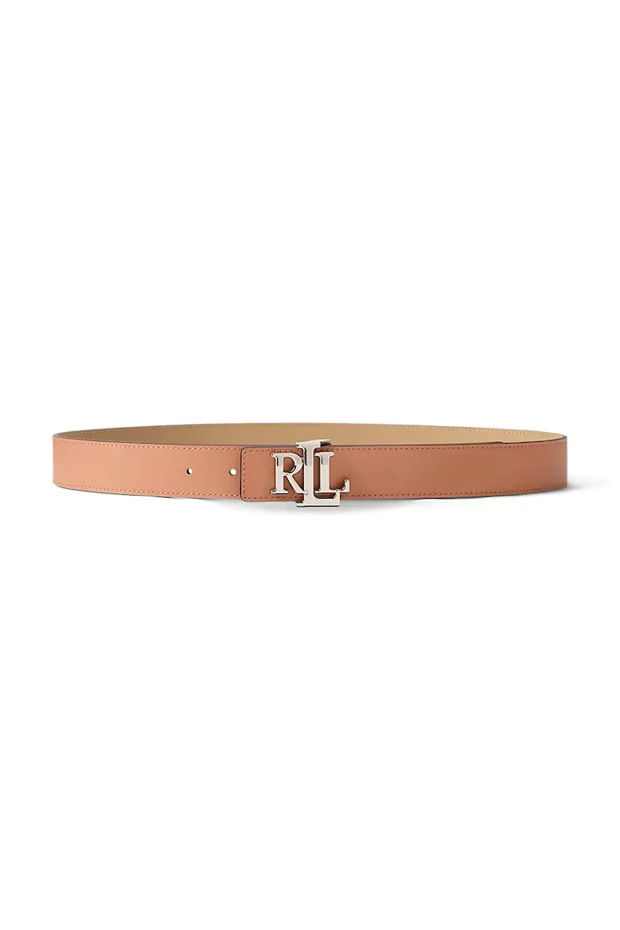 Lauren Ralph Lauren двустранен колан дамски от кожа розов 412908984