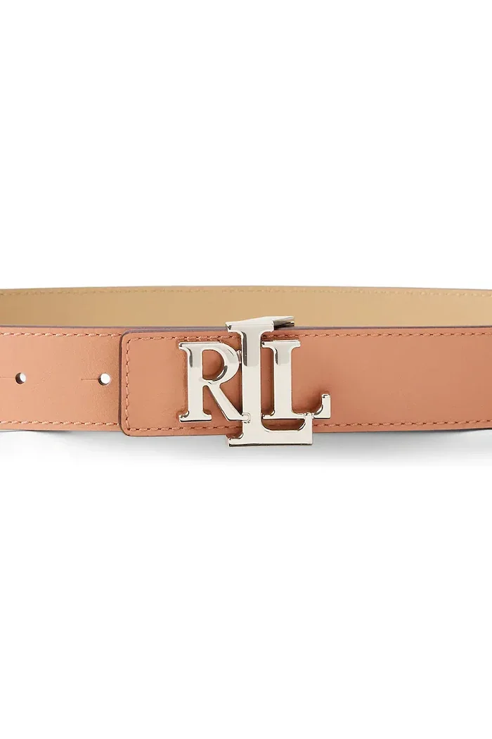 Lauren Ralph Lauren двустранен колан дамски от кожа розов 412908984
