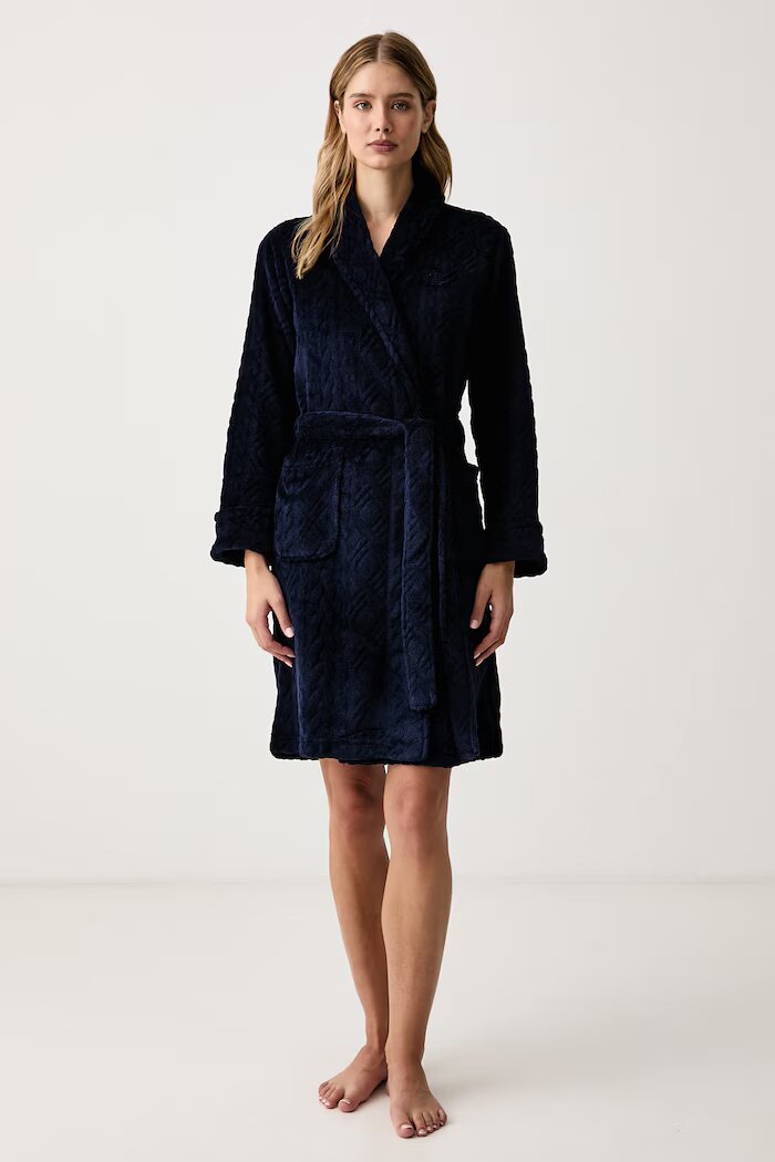 Lauren Ralph Lauren халат дамски тъмносин ILN42534