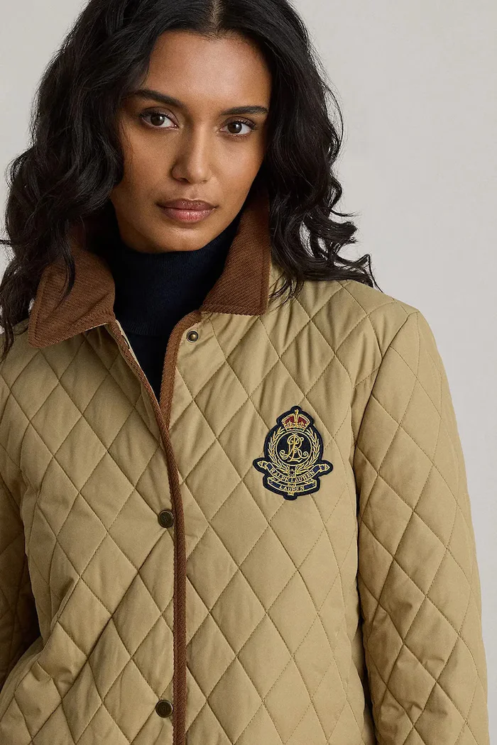 Lauren Ralph Lauren капитонирано яке дамско бежово 297P18059
