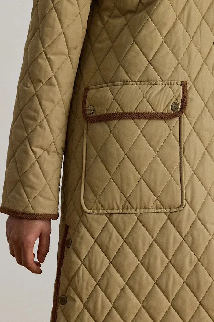 Lauren Ralph Lauren капитонирано яке дамско бежово 297P18059