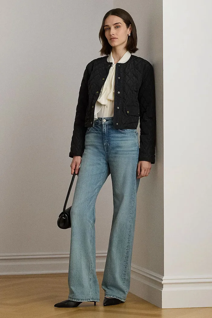 Lauren Ralph Lauren късо яке дамско черно 200979813