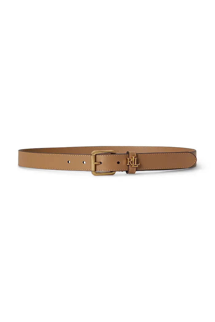 Lauren Ralph Lauren колан дамски от кожа бежов 412968763