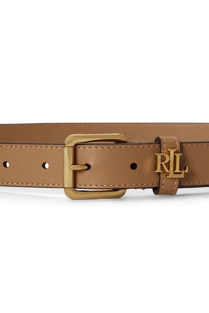 Lauren Ralph Lauren колан дамски от кожа бежов 412968763