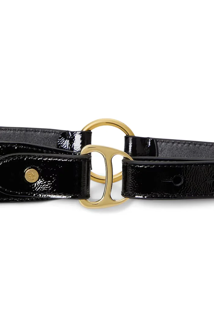 Lauren Ralph Lauren колан дамски от кожа черен