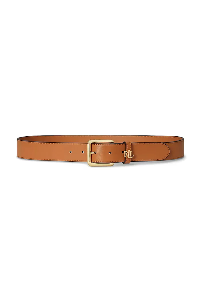 Lauren Ralph Lauren колан дамски от кожа кафяв 412968765