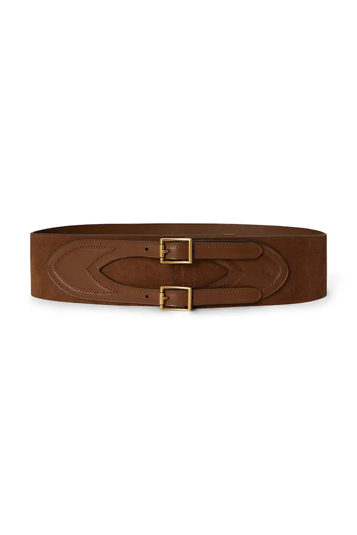 Lauren Ralph Lauren колан дамски от кожа кафяв 412P11811