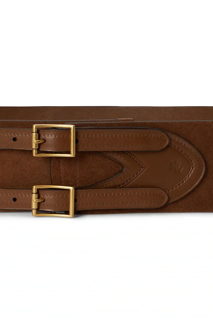 Lauren Ralph Lauren колан дамски от кожа кафяв 412P11811