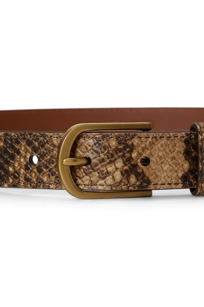 Lauren Ralph Lauren колан дамски от кожа кафяв 412P15695