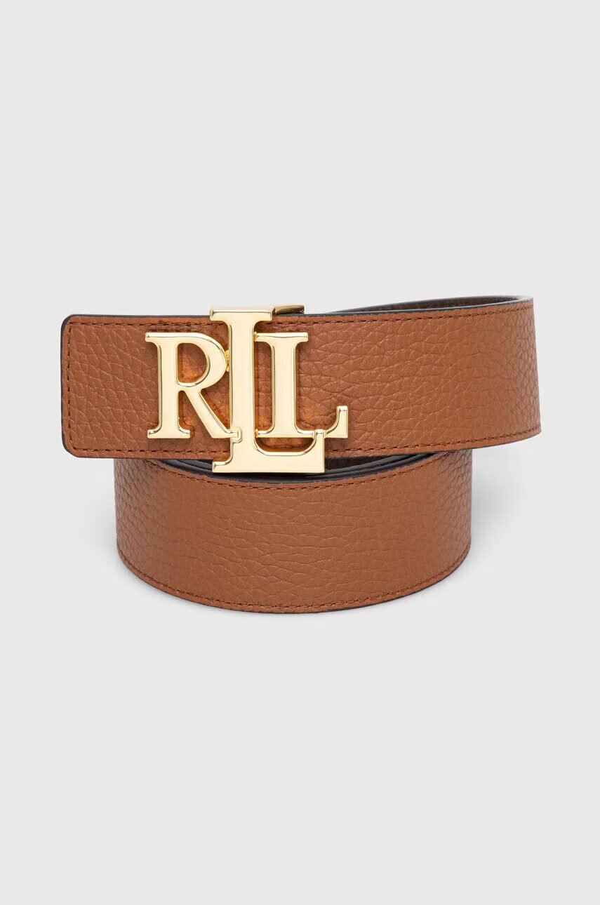 Lauren Ralph Lauren Кожен колан с две лица Lauren Ralph