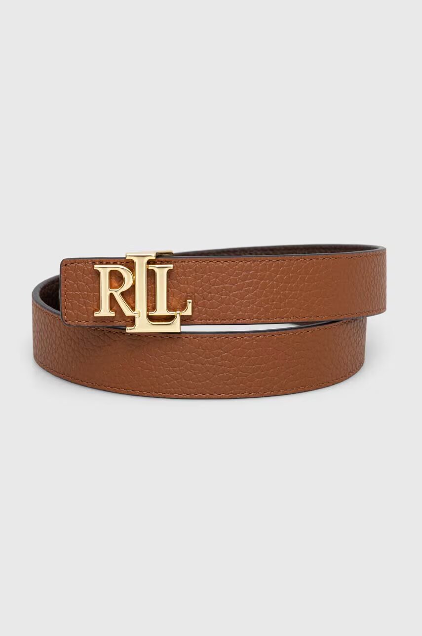 Lauren Ralph Lauren Кожен колан с две лица Lauren Ralph
