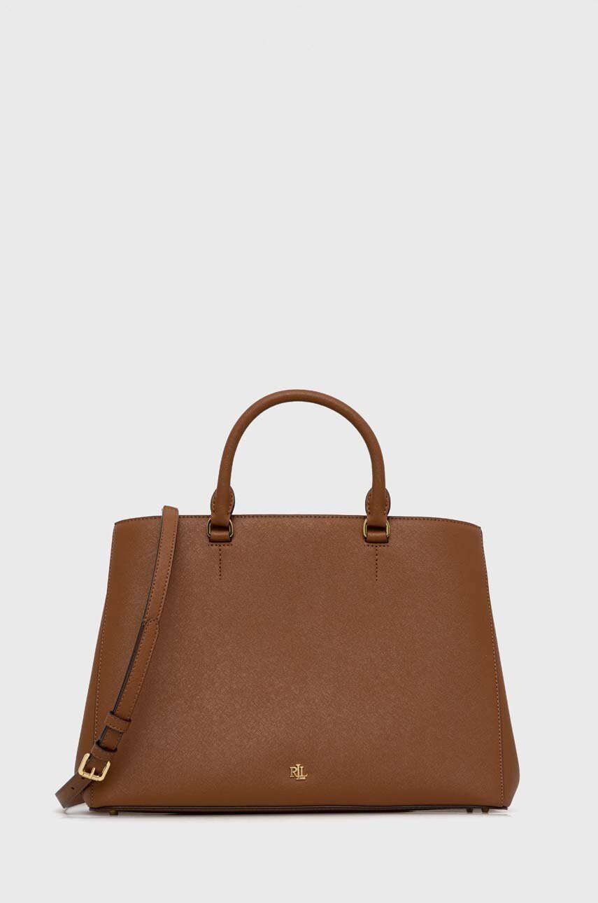 Lauren Ralph Lauren Кожена чанта Lauren Ralph