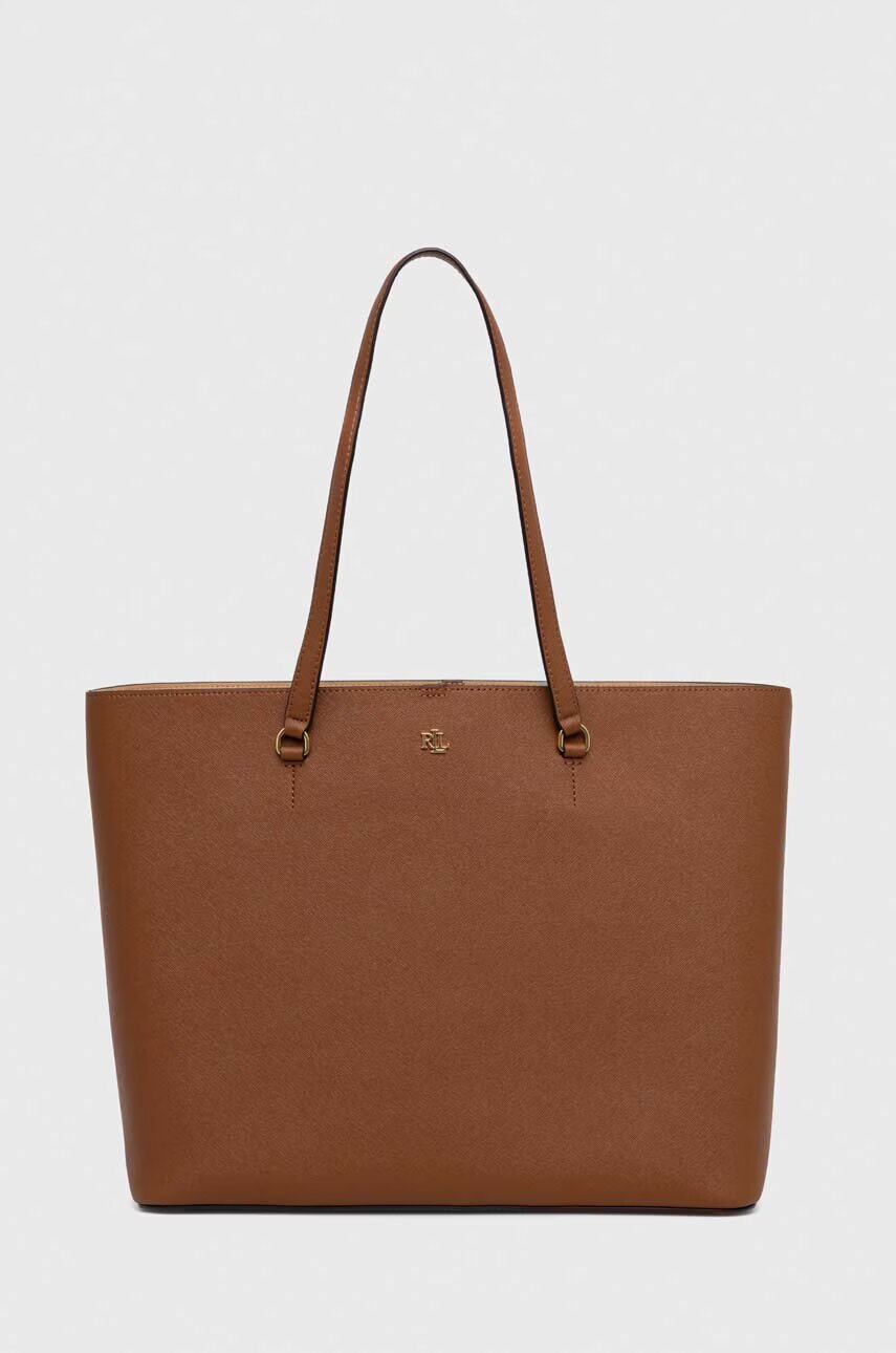 Lauren Ralph Lauren Кожена чанта Lauren Ralph