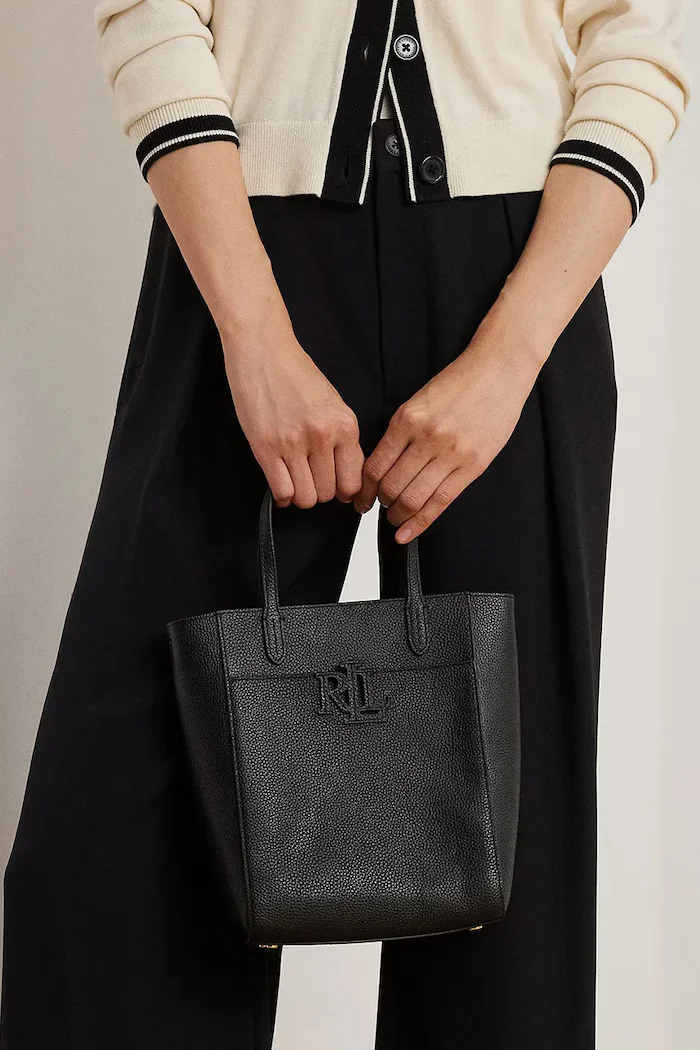 Lauren Ralph Lauren Кожена чанта в черно 431966760