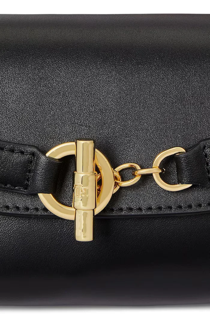 Lauren Ralph Lauren Кожена чанта в черно 431P04297