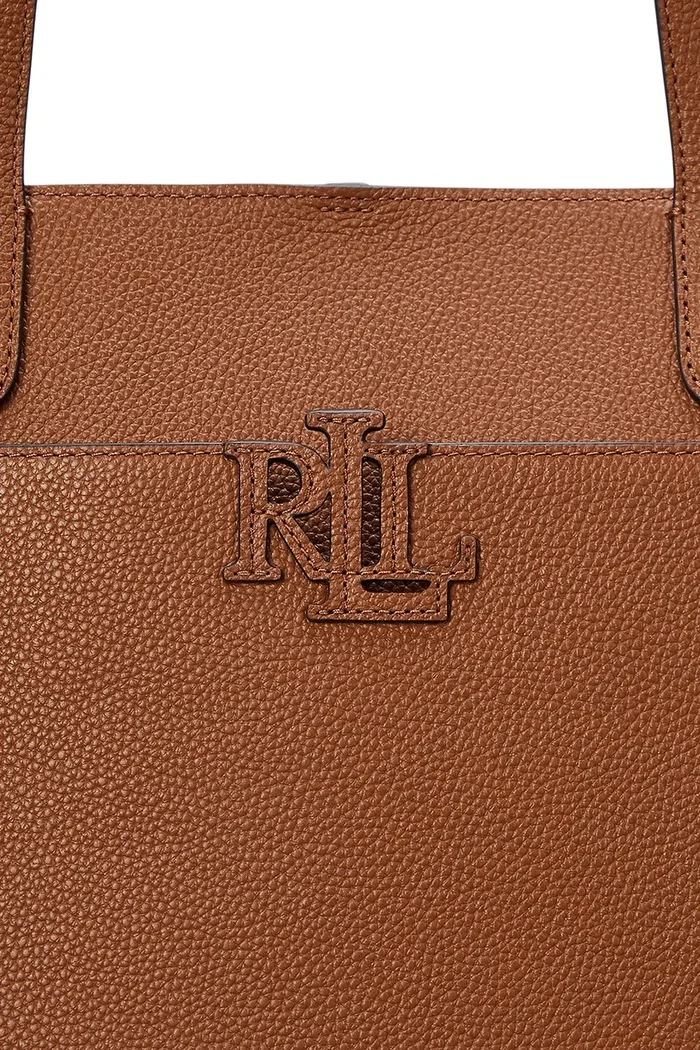 Lauren Ralph Lauren Кожена чанта в кафяво 431960183