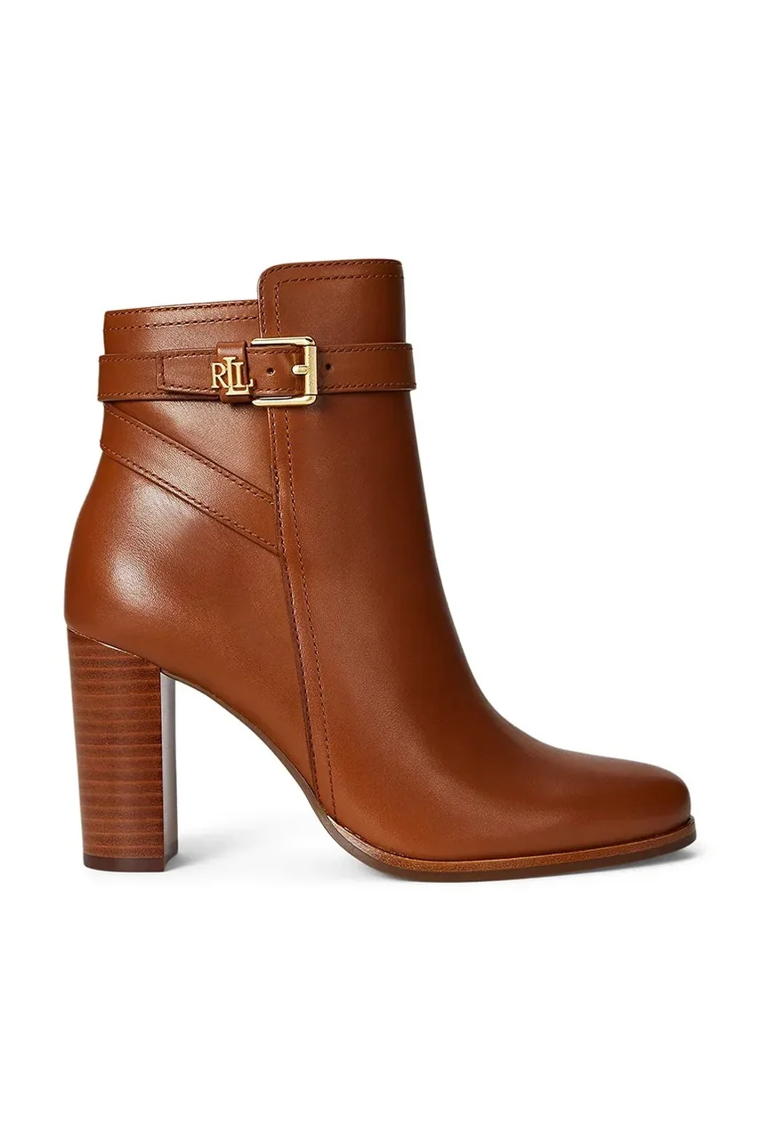 Lauren Ralph Lauren Кожени боти Brke Bt Hl 2