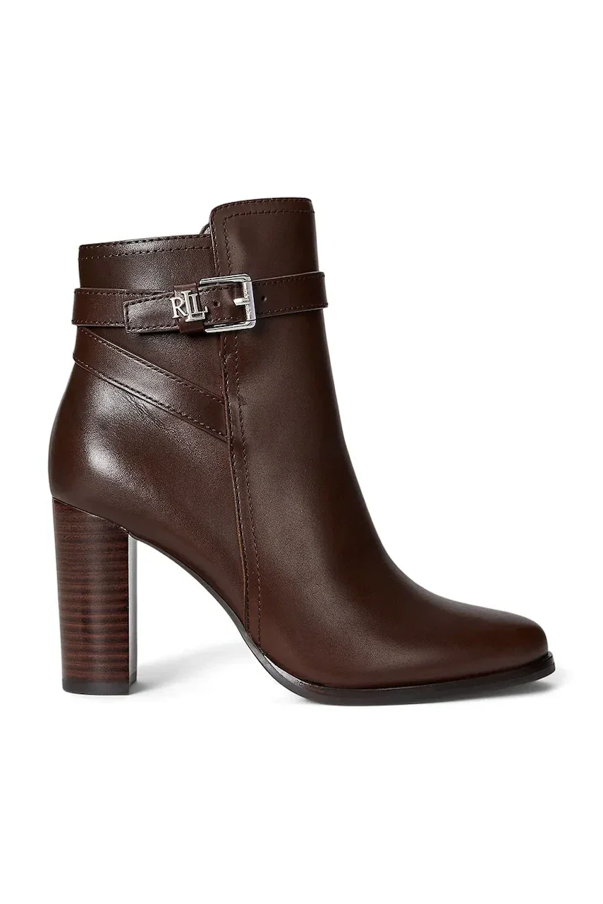 Lauren Ralph Lauren Кожени боти Brke Bt Hl 2