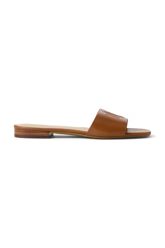 Lauren Ralph Lauren Кожени чехли Everley Sld в кафяво 802959142002