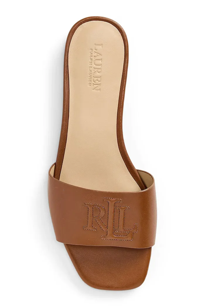 Lauren Ralph Lauren Кожени чехли Everley Sld в кафяво 802959142002