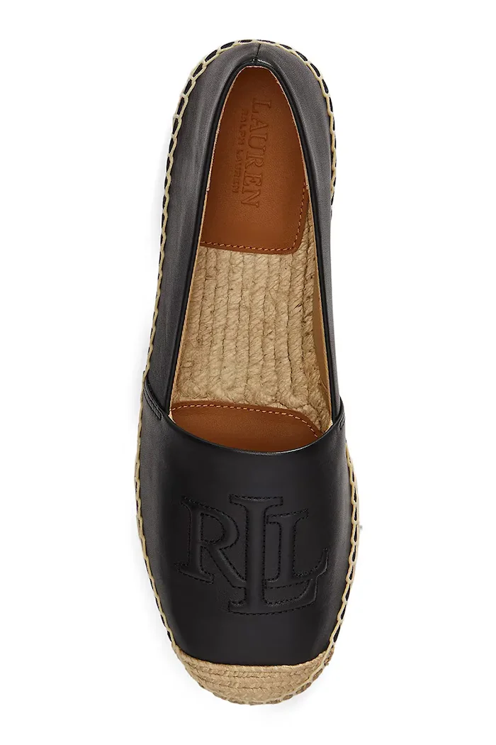 Lauren Ralph Lauren Кожени еспадрили Cameryn Lg 2 в черно 802P04415001