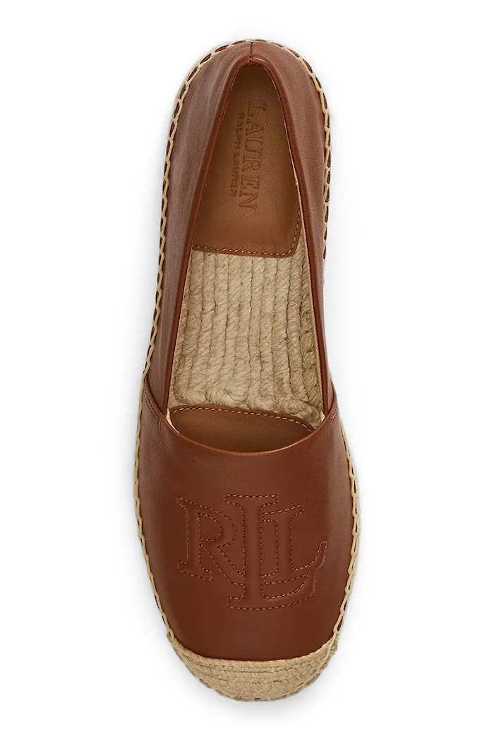 Lauren Ralph Lauren Кожени еспадрили Cameryn Lg 2 в кафяво 802P04415003