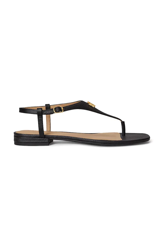 Lauren Ralph Lauren Кожени сандали Everley 2 в черно 802982881002