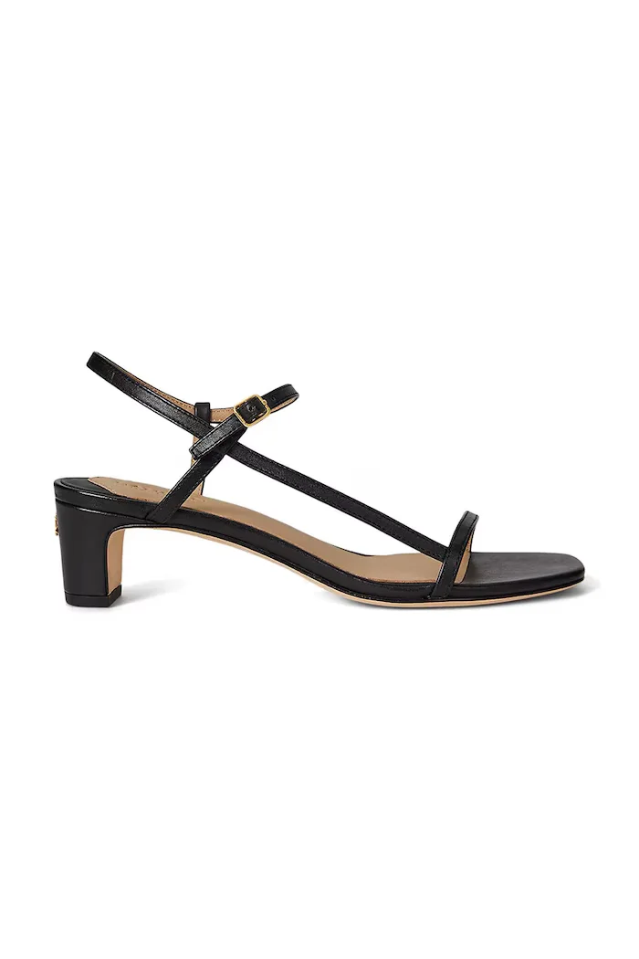 Lauren Ralph Lauren Кожени сандали Laine Md Hl в черно 802P00097001