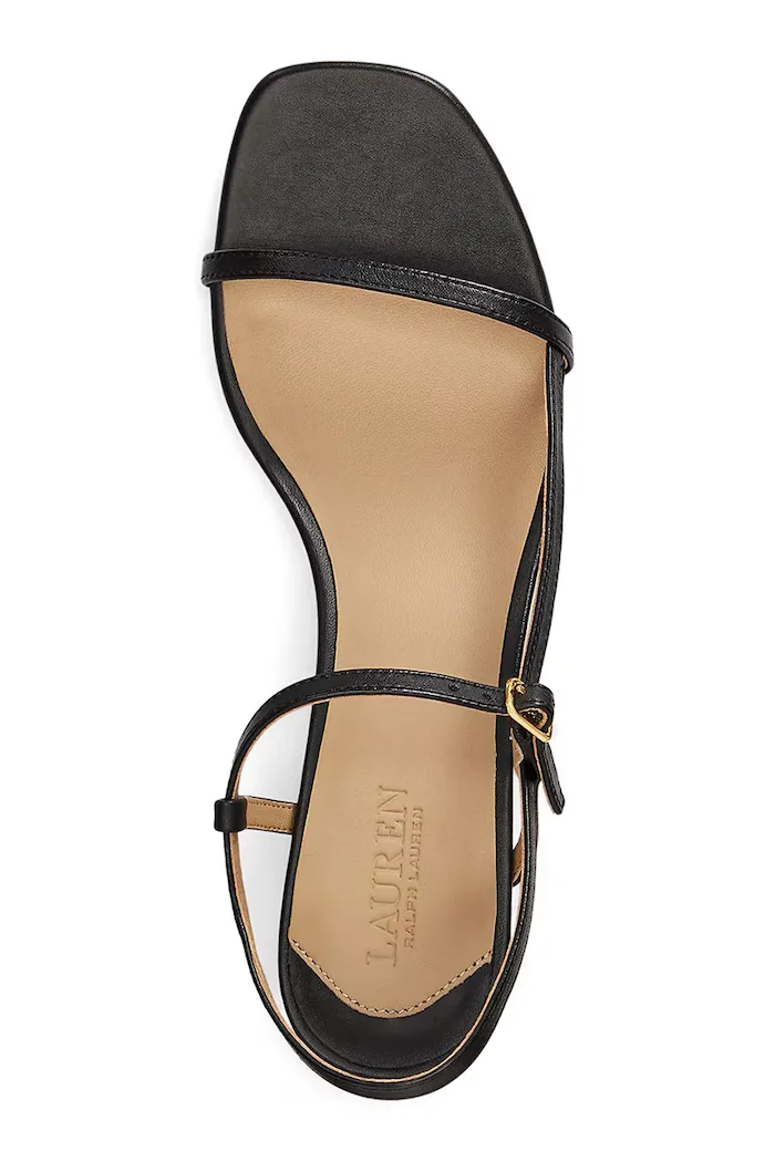 Lauren Ralph Lauren Кожени сандали Laine Md Hl в черно 802P00097001