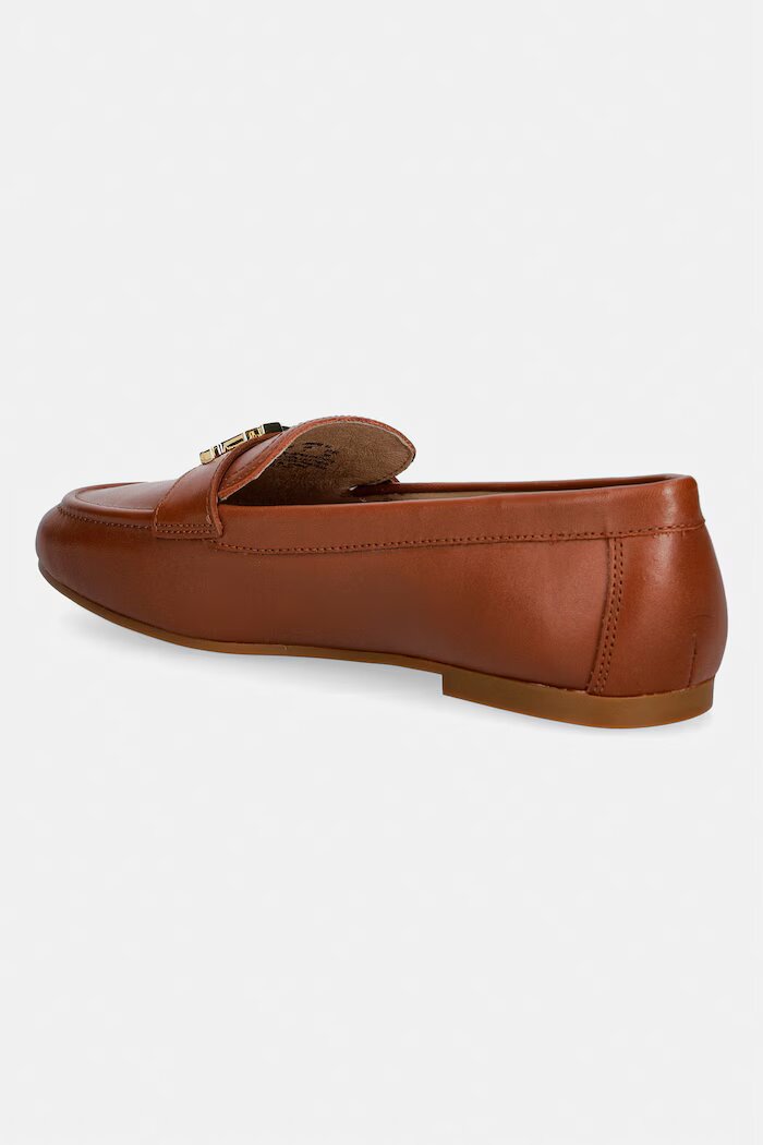 Lauren Ralph Lauren мокасини дамски от кожа Averi III кафяви 802P09041002